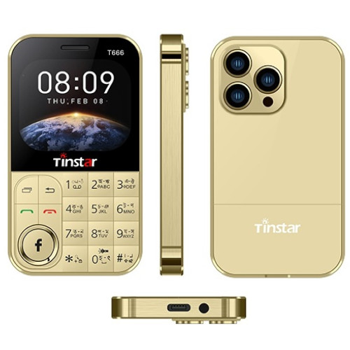 Tinstar T666 Mini Button Card Phone