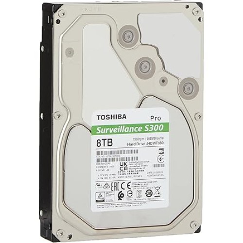 Toshiba S300 Pro 8TB 7200rpm 3.5&amp;quot; Surveillance Hard Drive