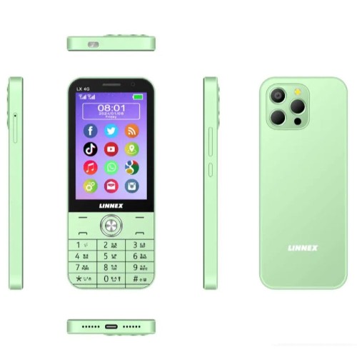 Linnex LX 4G+ Dual SIM Feature Phone with HD Camera and 4G Network