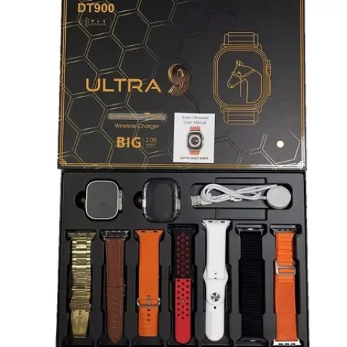 DT900 Ultra 7 in 1 Smart Watch (Original) – 1.92 Inch HD Display, Bluetooth Calling, and Advanced Health Monitoring