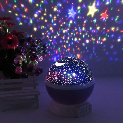 Starry Sky Night Light Projector – Galaxy Star and Moon LED Lamp for Kids Bedroom and Romantic Decor (Bangladesh)