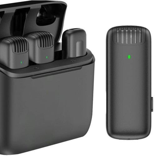 J13 Wireless Lavalier Microphone With Charging Case – Noise Cancelling Wireless Mic for Android and iPhone in Bangladesh