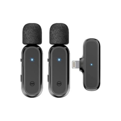 K61 Wireless Lavalier Microphone with Charging Box – Noise Cancelling Clip-on Mic for Android and iPhone in Bangladesh