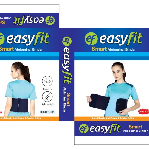 EasyFit Smart Abdominal Binder – Adjustable 100% Cotton Abdominal Support Belt