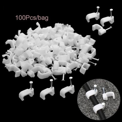 10mm Cable Clips – Nail Type Plastic Wire Clips for Cable Wire Management