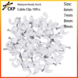 6mm Cable Clips – Nail Type Plastic Wire Clips for Cable Wire Management
