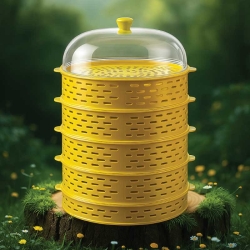 5 Layer Food Safety Cover – Stackable, Multifunctional Food Protector for Dining and Fridge