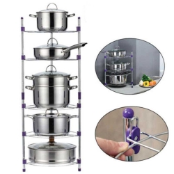 Super Pot Stand 5 Layer Stainless Steel Kitchen Organizer Rack