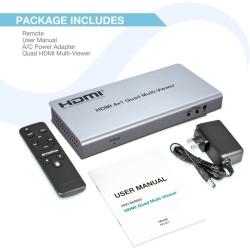 ArgoX HDMI Quad Multi-Viewer 4x1 HDMI Splitter 1080p Seamless Switcher (4 In 1 Out) – Best Price in Bangladesh