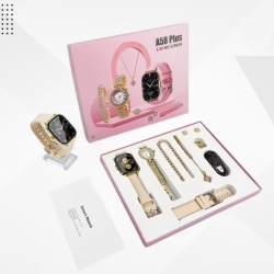 A58 Plus Smart Watch for Men and Women – NFC, Wireless Charging, Fitness Tracking and Jewelry Gift Set