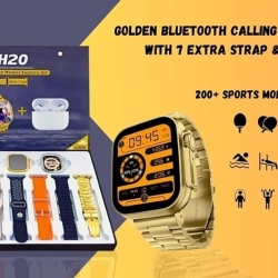 H20 Smartwatch 10 in 1 Set – Bluetooth Calling Smartwatch with TWS Earbuds and 7 Stylish Straps