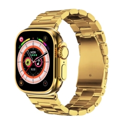 Fashion C9 Ultra Max 2.09 Inch Big Screen Smart Gold Watch – Bluetooth, WiFi and Wireless Charging