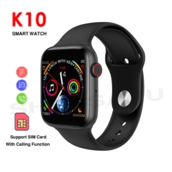 K10 Bluetooth and SIM Supported Smartwatch – Full Touch Display, Fitness Tracker and Heart Rate Monitor