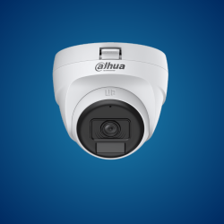 Dahua - DH-HAC-T1A21P-U-IL 2MP Smart Dual Light HDCVI Dome Eyeball Camera – 1080p, 25m IR, CVI/TVI/AHD/CVBS Switchable