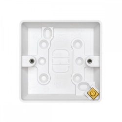 MK Back Box 32mm Single Gang PVC Surface Mounting Box