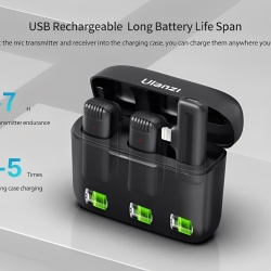 Ulanzi J12 2-in-1 Plug Play Wireless Lavalier Microphone – Original in Bangladesh