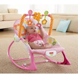 Ibaby Infant to Toddler Rocker – Baby Rocker Chair with Music, Vibration and Toy Bar (0–3 Years, Up to 18Kg)